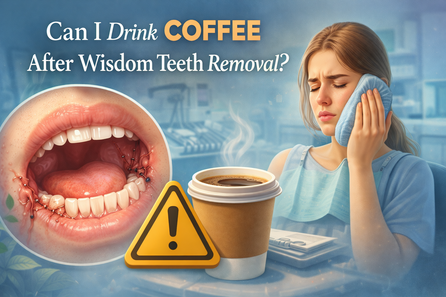 can i drink coffee after wisdom teeth removal