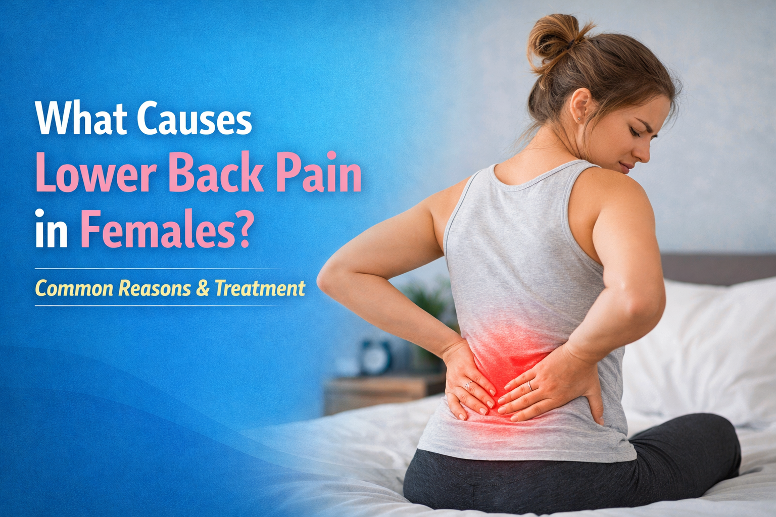 what causes lower back pain in females